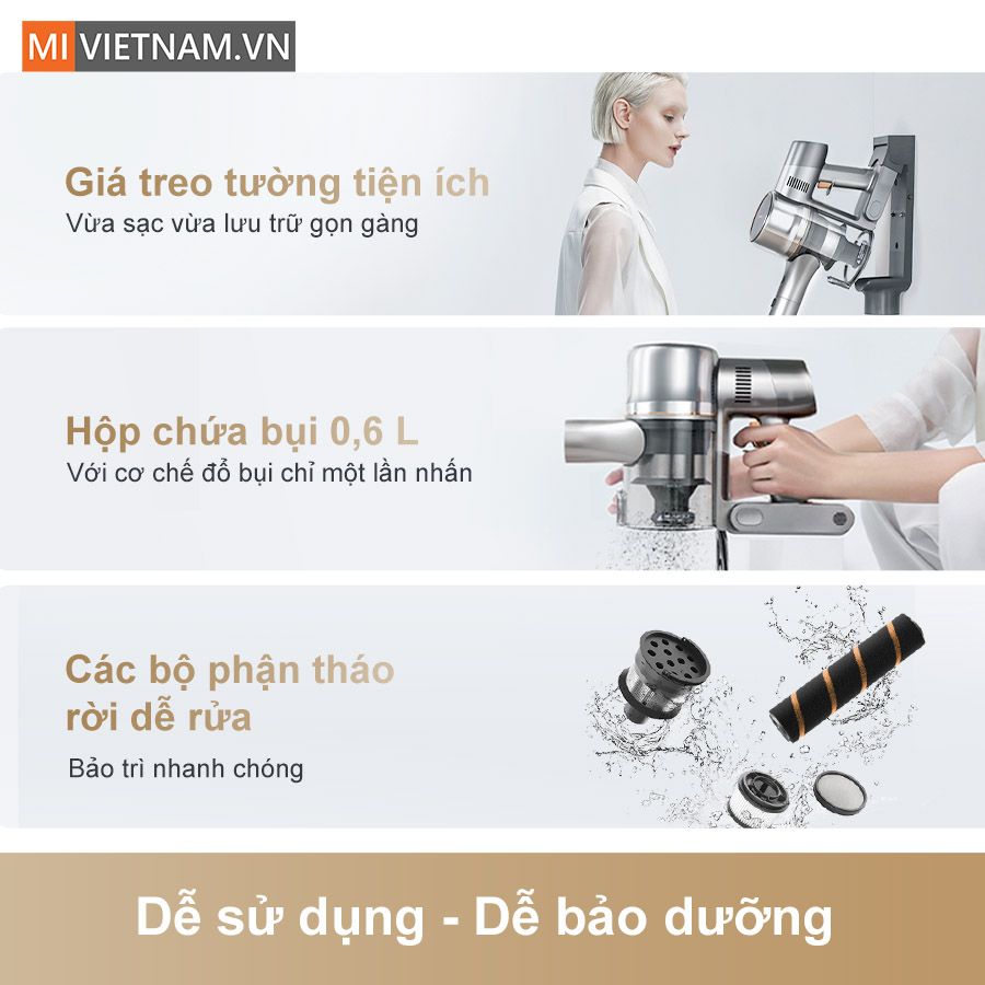 Máy hút bụi cầm tay không dây Dreame V18S Aqua - Hàng chính hãng 12 Dreame V18S Aqua