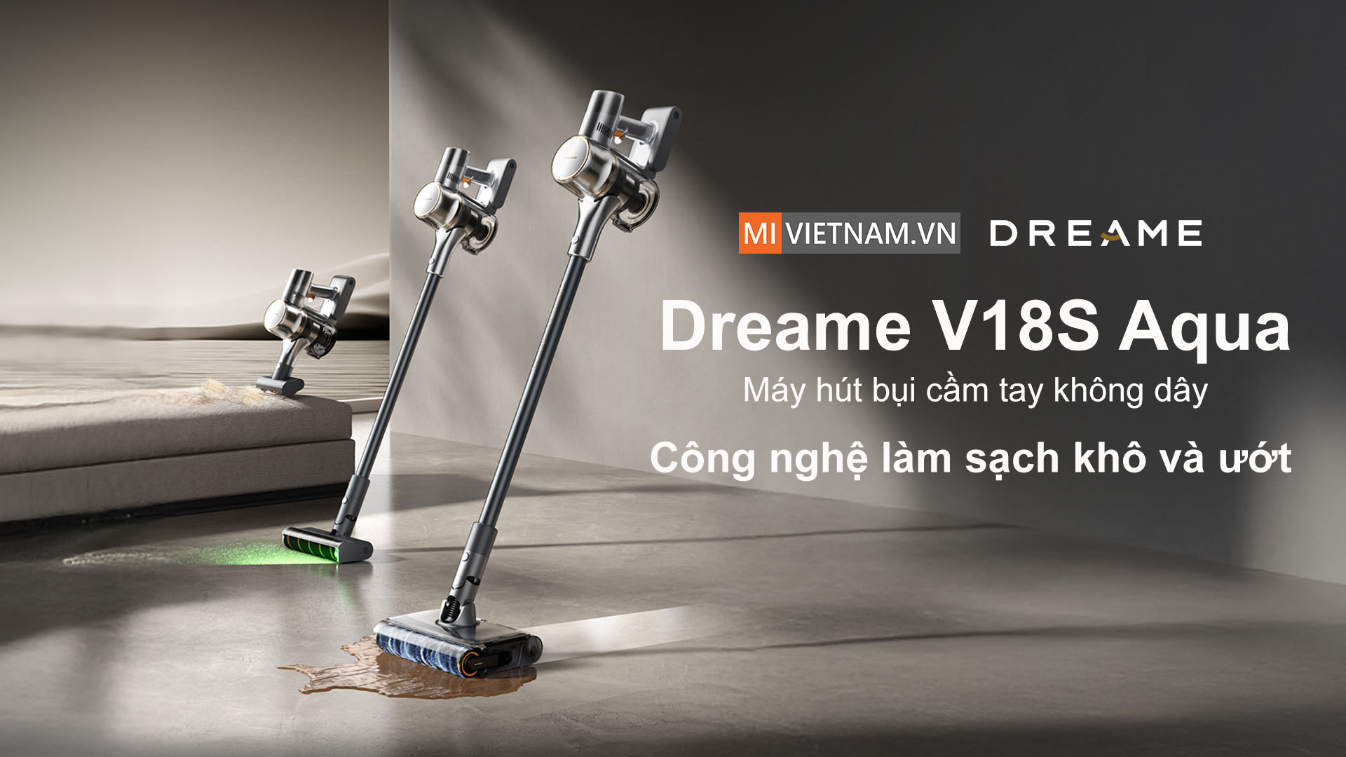 Máy hút bụi cầm tay không dây Dreame V18S Aqua - Hàng chính hãng 2 Dreame V18S Aqua