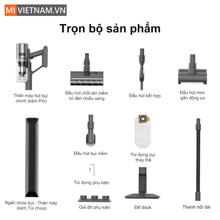 Máy hút bụi cầm tay không dây Dreame Z10S Station - Hàng chính hãng 13 Dreame Z10S Station