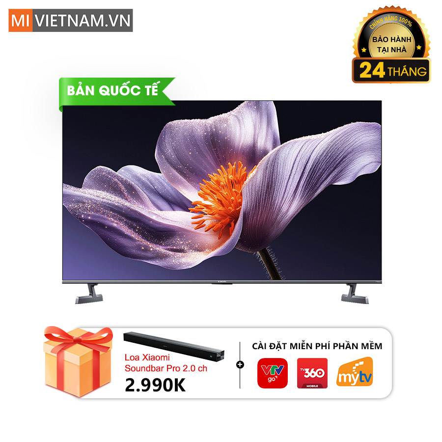 Tivi Xiaomi 55 inch S Pro Mini LED 2026 - Màn hình 4K, tần số 144Hz 1 tivi Xiaomi 55 inch S Pro Mini LED 2026