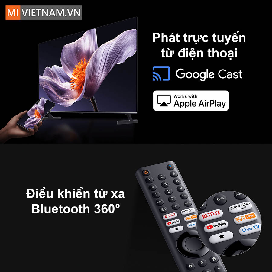 Tivi Xiaomi 55 inch S Pro Mini LED 2026 - Màn hình 4K, tần số 144Hz 15 Tivi Xiaomi 55 inch S Pro Mini LED 2026