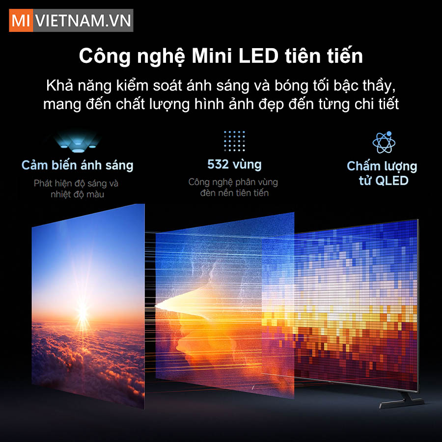 Tivi Xiaomi 65 Inch S Pro Mini LED 2026 - Màn hình 4K, tần số 144Hz 5 Tivi Xiaomi 65 Inch S Pro Mini LED