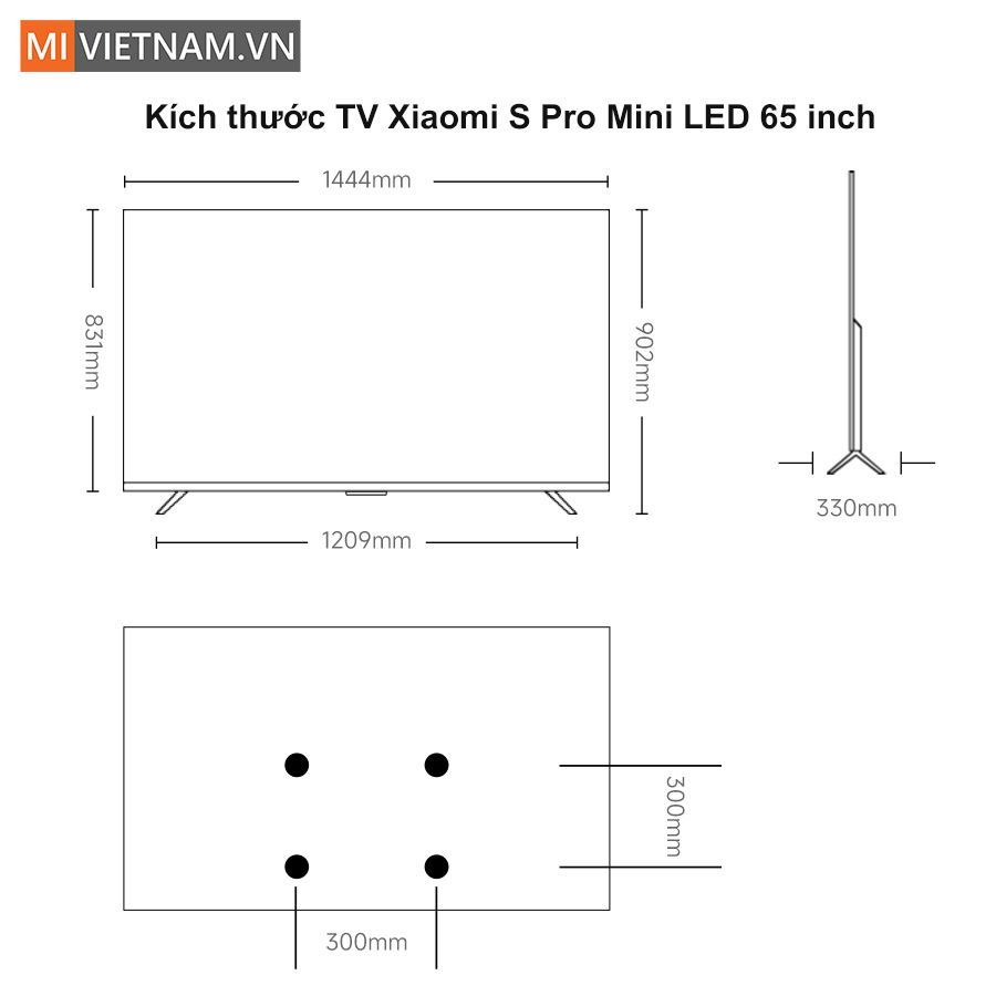 Tivi Xiaomi 65 Inch S Pro Mini LED 2026 - Màn hình 4K, tần số 144Hz 17 Tivi Xiaomi 65 Inch S Pro Mini LED