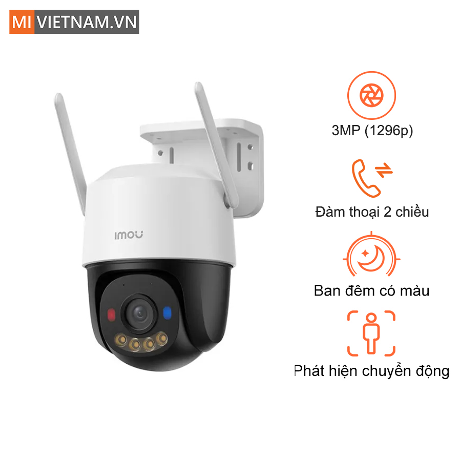 Camera IP ngoài trời 360 độ 3MP Imou Cruiser hỗ trợ 4G IPC-K7FP-3H0TE 1 camera IP ngoài trời 360° 3MP Imou Cruiser 4G IPC-K7FP-3H0TE