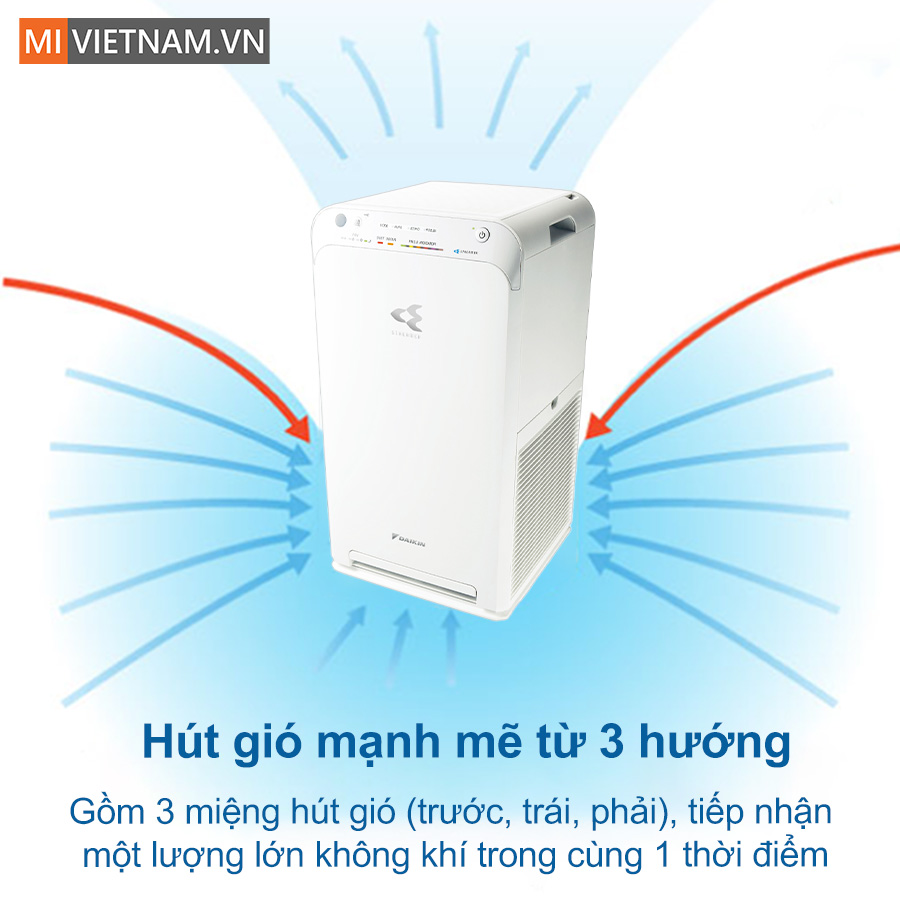 Máy lọc không khí Daikin MC55UVM6-7 37W - Hàng Chính Hãng 9 mlkk MC55UVM6-7 hut gio 3 huong