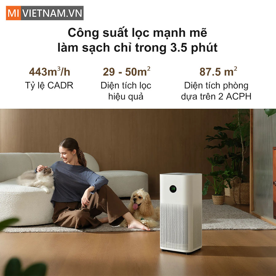 Máy lọc không khí Xiaomi Mijia Smart Air Purifier 6 - Bản Quốc Tế 9 Xiaomi Mijia Smart Air Purifier 6
