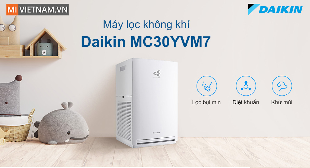 Máy lọc không khí Daikin MC30YVM7 25W - Hàng Chính Hãng 2 máy lọc không khí Daikin MC30YVM7