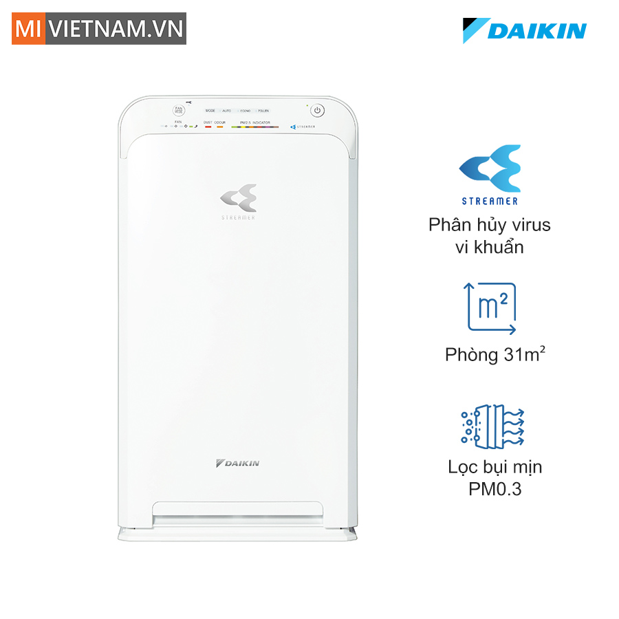 Máy lọc không khí Daikin MC40UVM6-7 23W - Hàng Chính Hãng 1 máy lọc không khí Daikin MC40UVM6-7