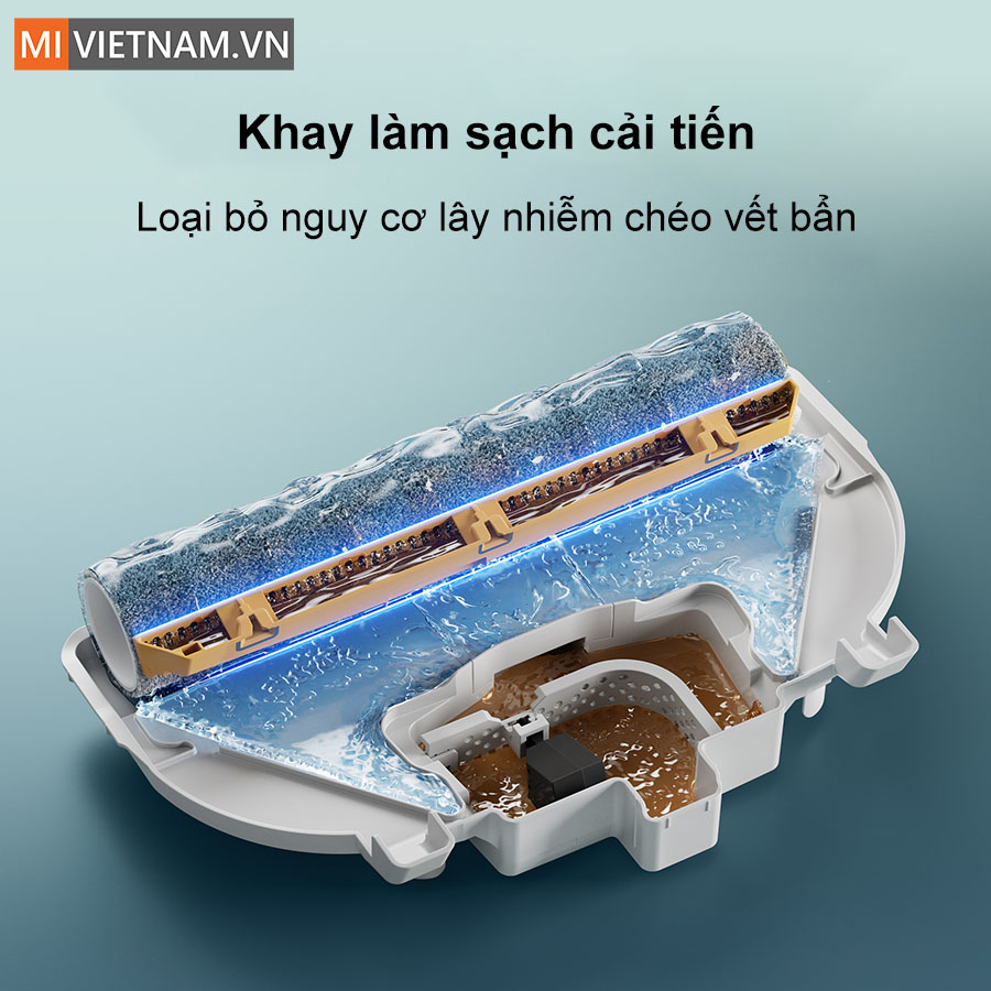 Roborock Qrevo Curv 2 Flow khay làm sạch cải tiến