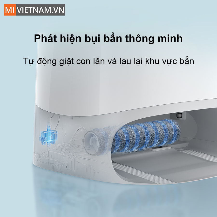 Roborock Qrevo Curv 2 Flow phát hiện bụi bẩn thông minh