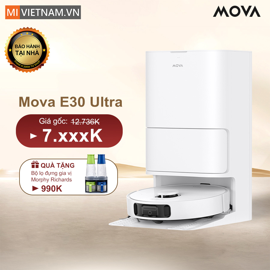 Robot hút bụi lau nhà Mova E30 Ultra - Hàng Chính Hãng 1 Move E30 Ultra