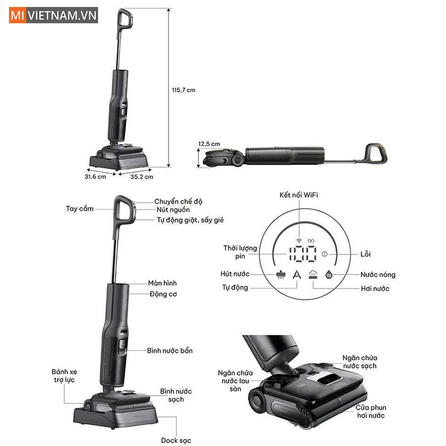 Máy hút bụi lau nhà Roborock F25 Ultra