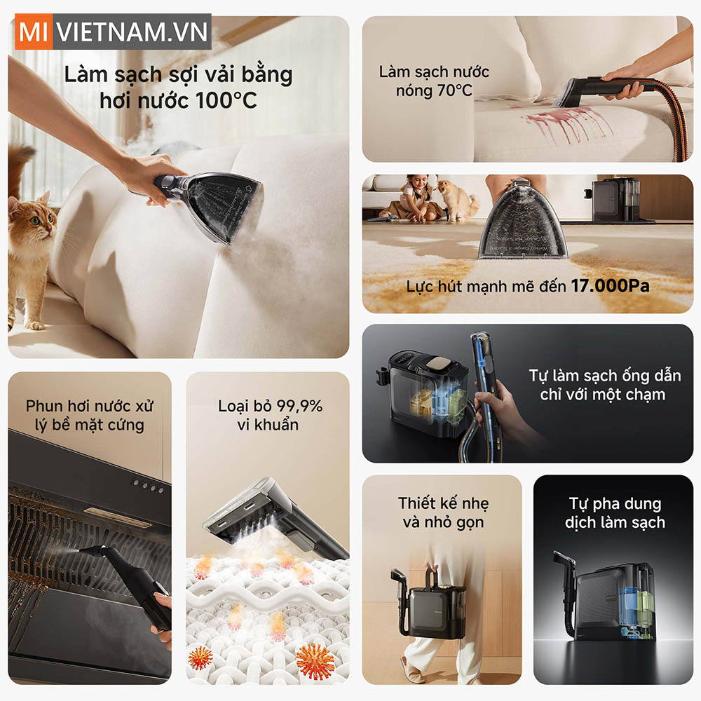 Máy làm sạch thảm di động Dreame N20 Steam – Bản Quốc Tế 3 Dreame N20 Steam