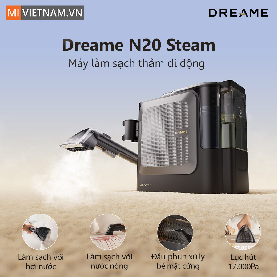 Máy làm sạch thảm di động Dreame N20 Steam – Bản Quốc Tế 2 Dreame N20 Steam