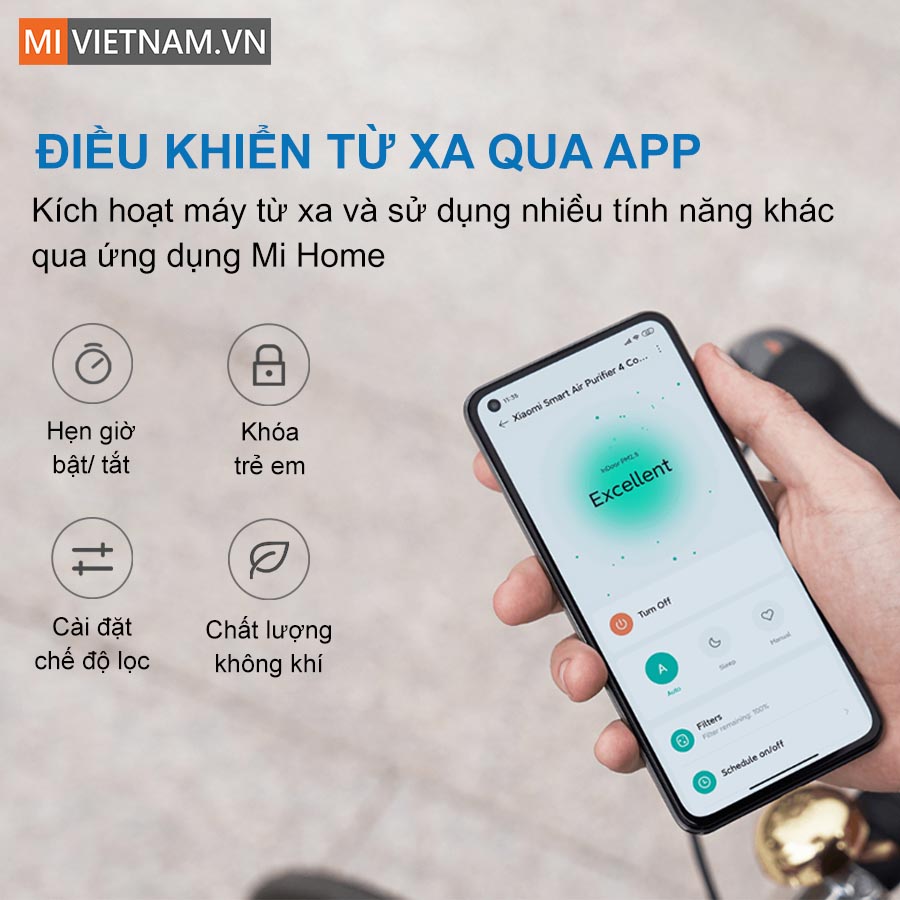 Máy lọc không khí Xiaomi Air Purifier 4 Compact – Bản Quốc Tế 15 Máy lọc không khí Xiaomi Air Purifier 4 Compact