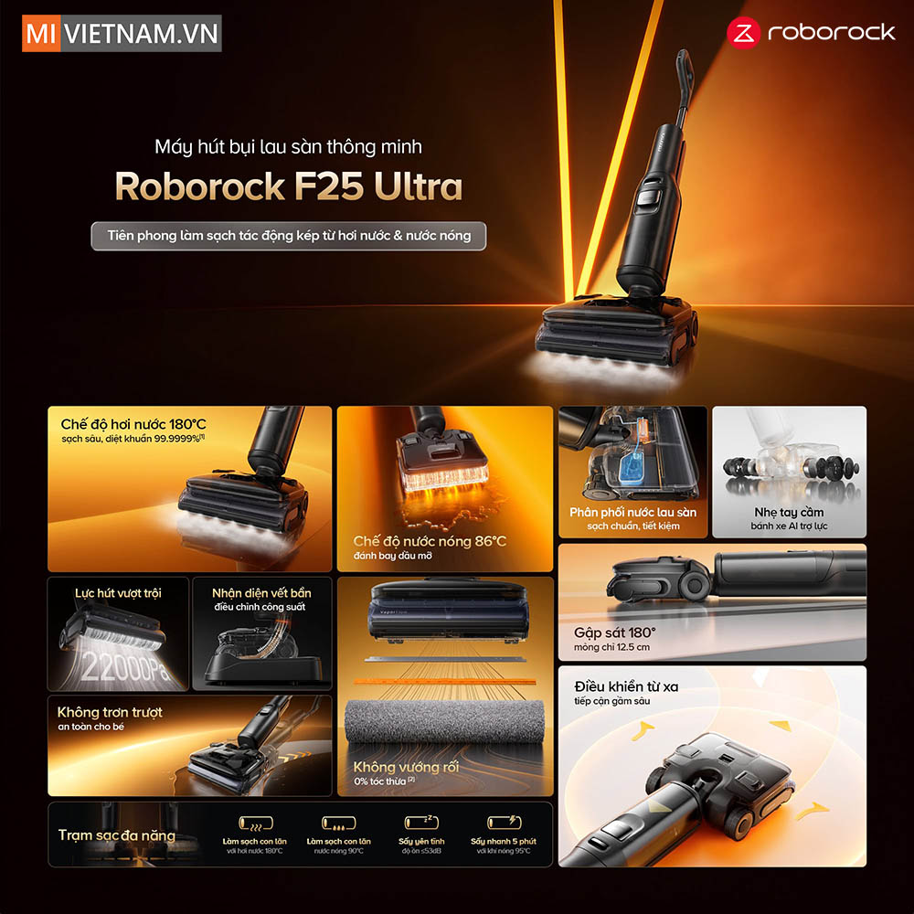 Máy hút bụi lau nhà cầm tay Roborock F25 Ultra - Bản Quốc Tế 7 Roborock F25 Ultra
