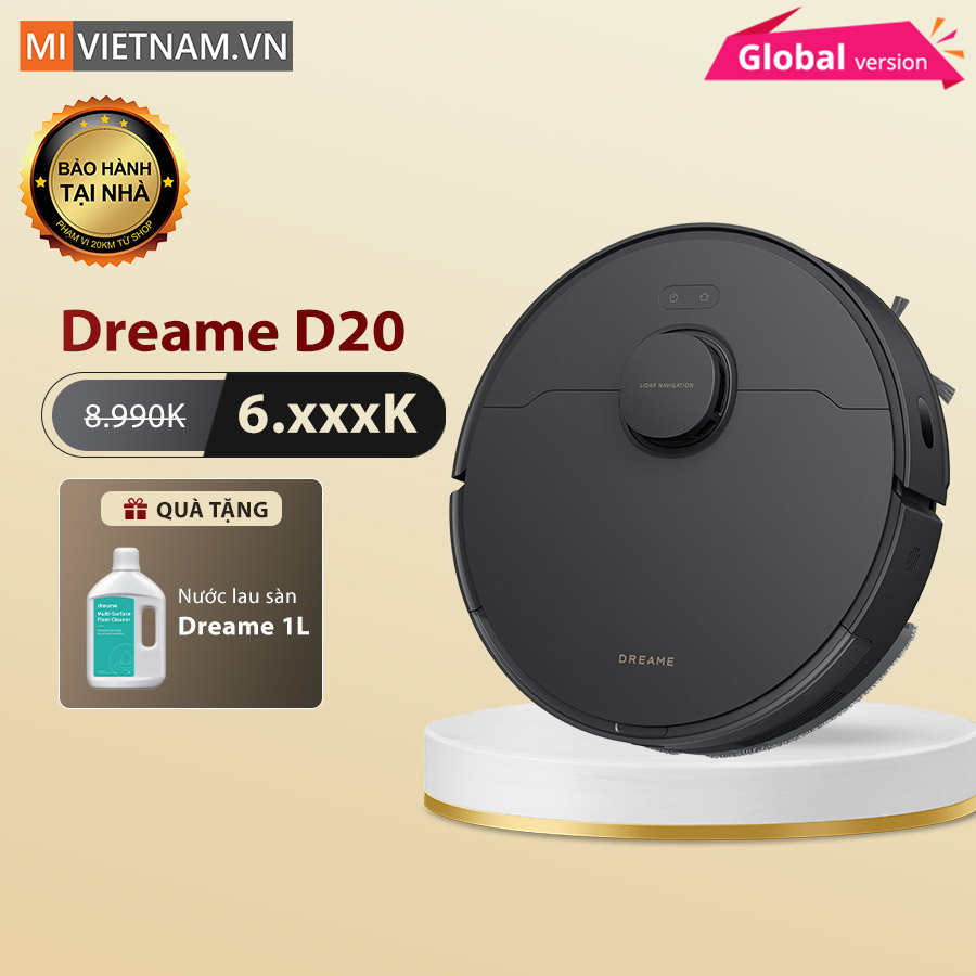 Robot hút bụi lau nhà Dreame D20 - Bản Quốc Tế 1 Dreame D20