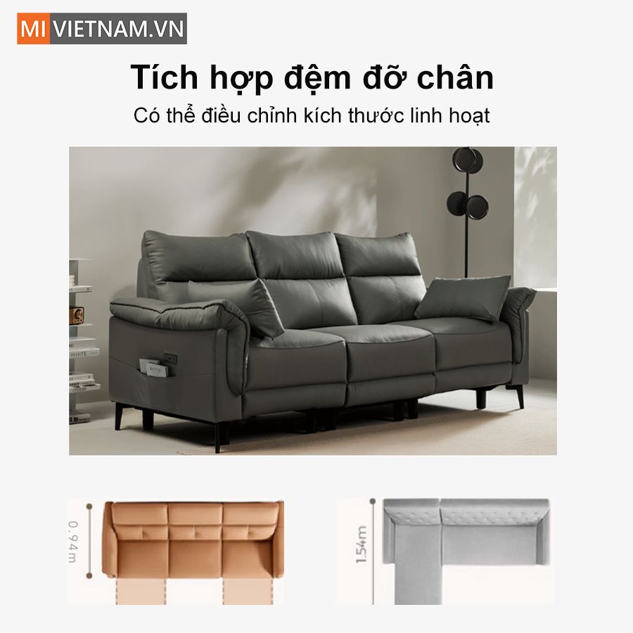 Ghế Sofa Điện 3 Chỗ Xiaomi 8H B9S Pro - Hàng Chính Hãng 5 Ghế Sofa điện 3 chỗ Xiaomi 8H B9S Pro