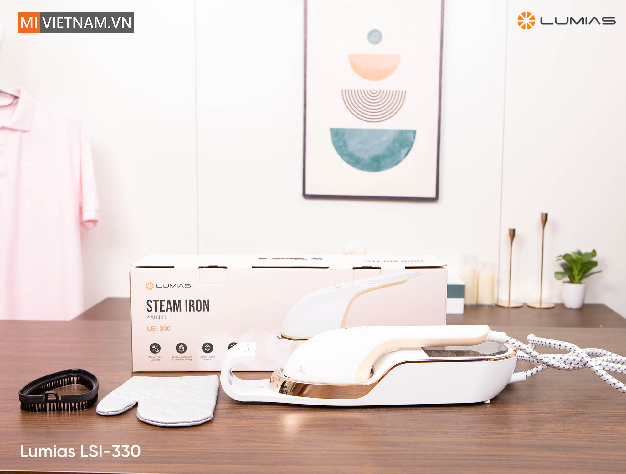 bàn là hơi nước Lumias dung tích 330ml LSI-330
