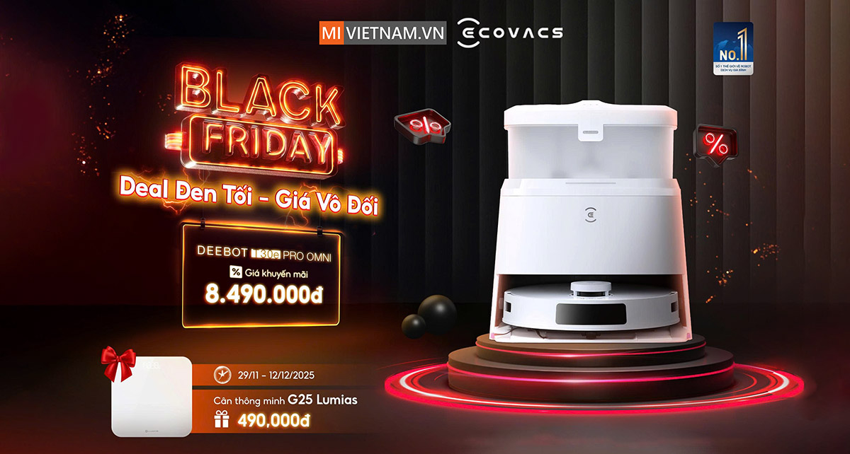 Sale Black Friday Ecovacs T30e Pro Omni