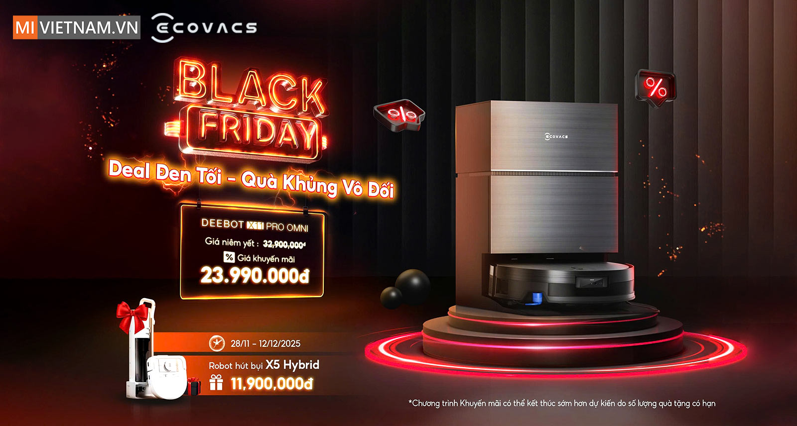 Siêu Sale Ecovacs Deebot X11 Pro Omni