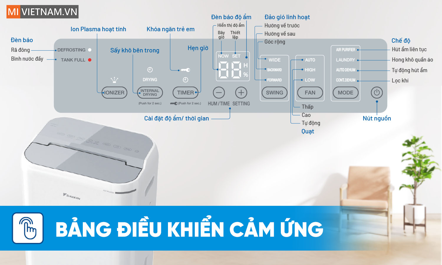 Máy lọc không khí hút ẩm Daikin JPF12AV2 - Hàng Chính Hãng 9 Daikin JPF12AV2
