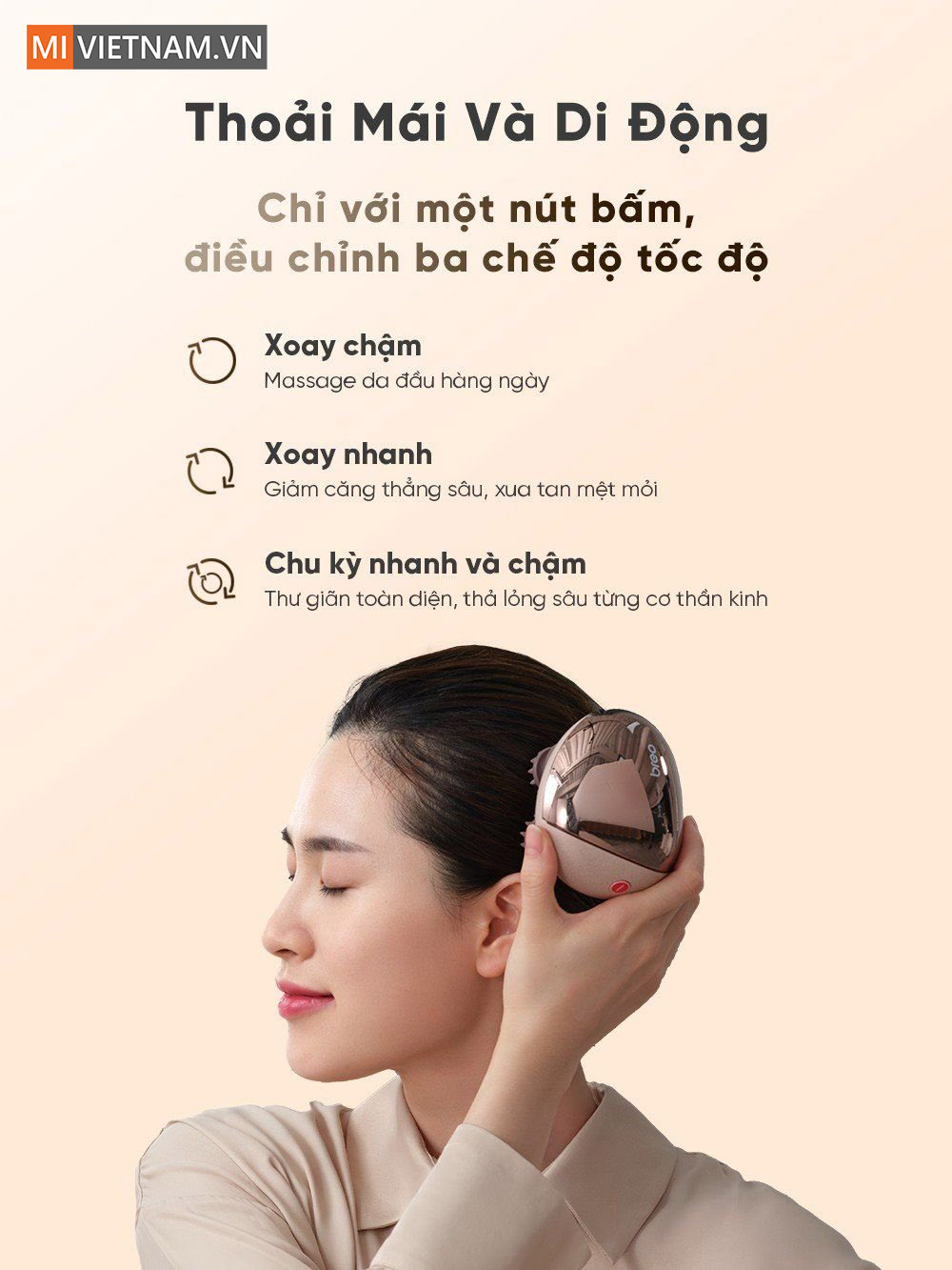 Máy massage đầu Breo Scalp Mini- Hàng Chính Hãng 3 Breo Scalp Mini