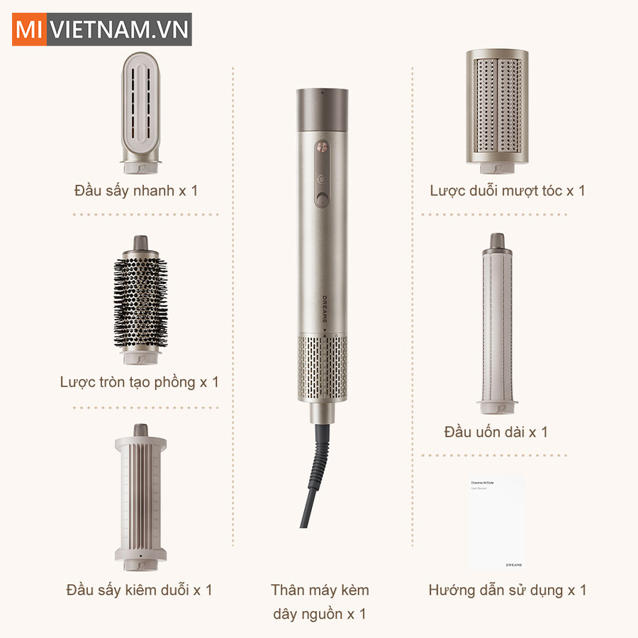 Máy sấy và tạo kiểu tóc Dreame AirStyle - Hàng Chính Hãng 10 Dreame AirStyle