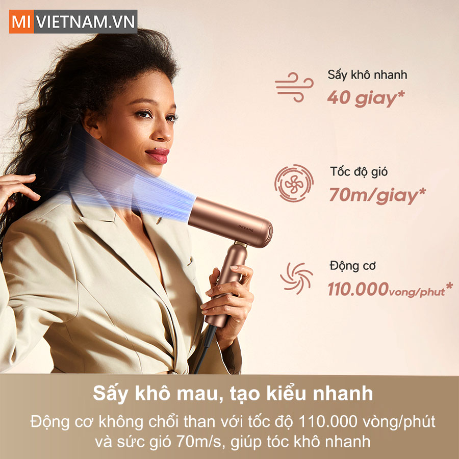 Máy sấy và tạo kiểu tóc Dreame Pocket Uni - Hàng Chính Hãng 7 Dreame Pocket Uni