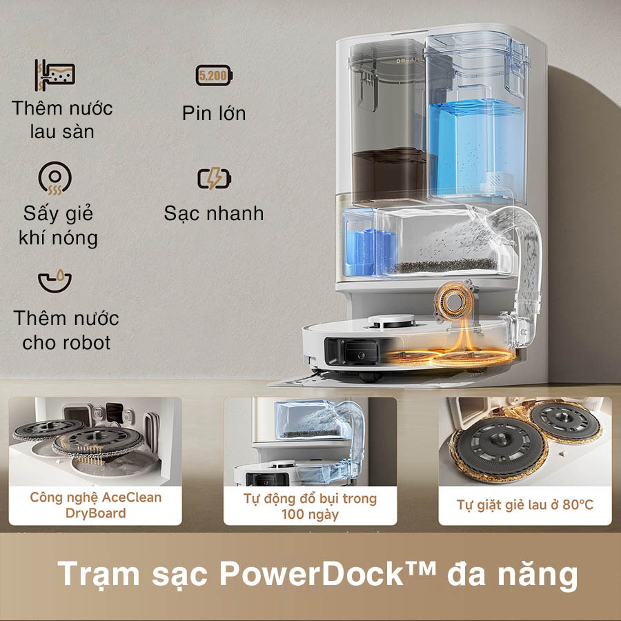 Tổng hợp Deal Dreame Black Friday 2025: Robot hút bụi & Máy lau sàn 2 Dreame L50 Ultra CE với trạm sạc thông minh tự giặt sấy và chổi chống rối