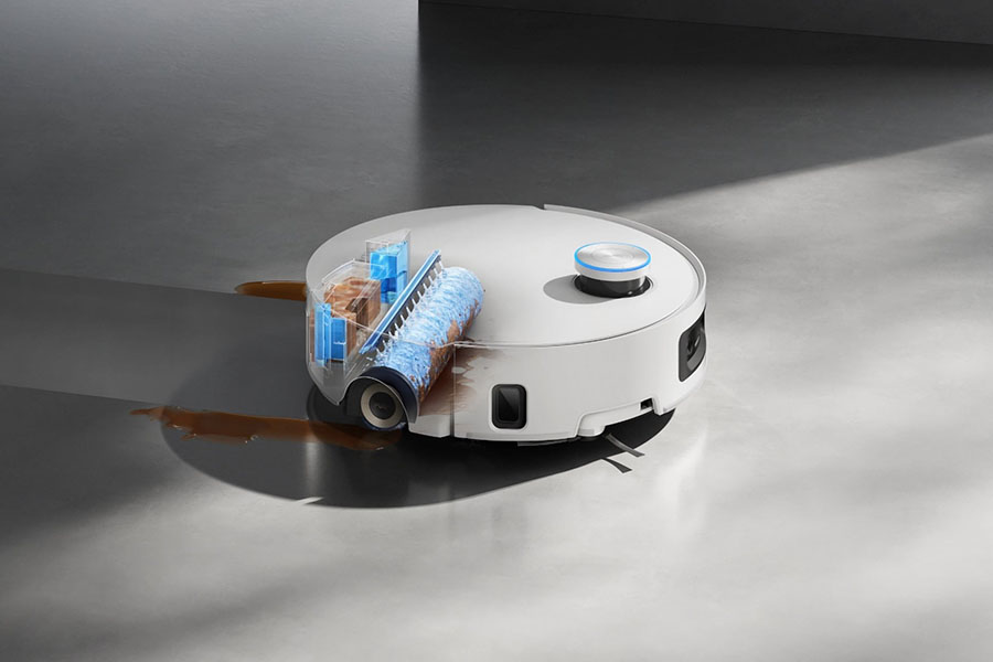 Công nghệ con lăn lau sàn trên Dreame Aqua10 Ultra Roller