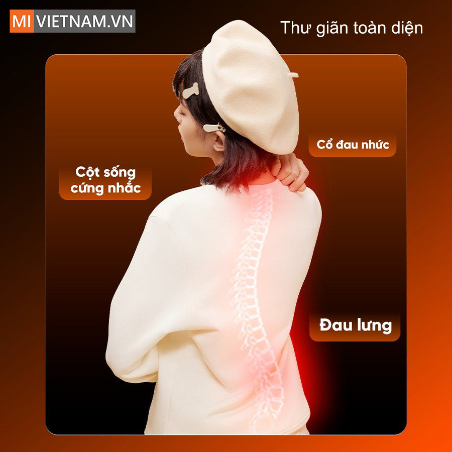 Gối massage cổ vai gáy và lưng Breo P2 - Hàng Chính Hãng 3 massage cổ vai gáy và lưng Breo P2