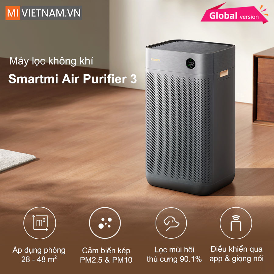 Máy lọc không khí Smartmi Air Purifier 3 - Hàng Chính Hãng 1 Smartmi Air Purifier 3