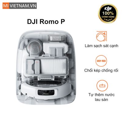 Robot hút bụi lau nhà DJI ROMO - Hàng Chính Hãng 17 DJI Romo P