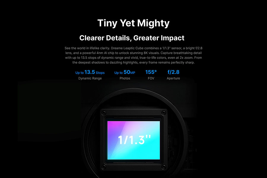 Dreame Leaptic Cube chất lượng hình ảnh 8k