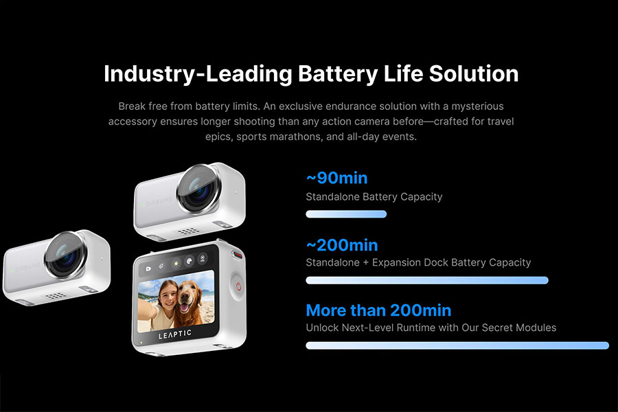 Dreame Leaptic Cube dung lượng pin lớn