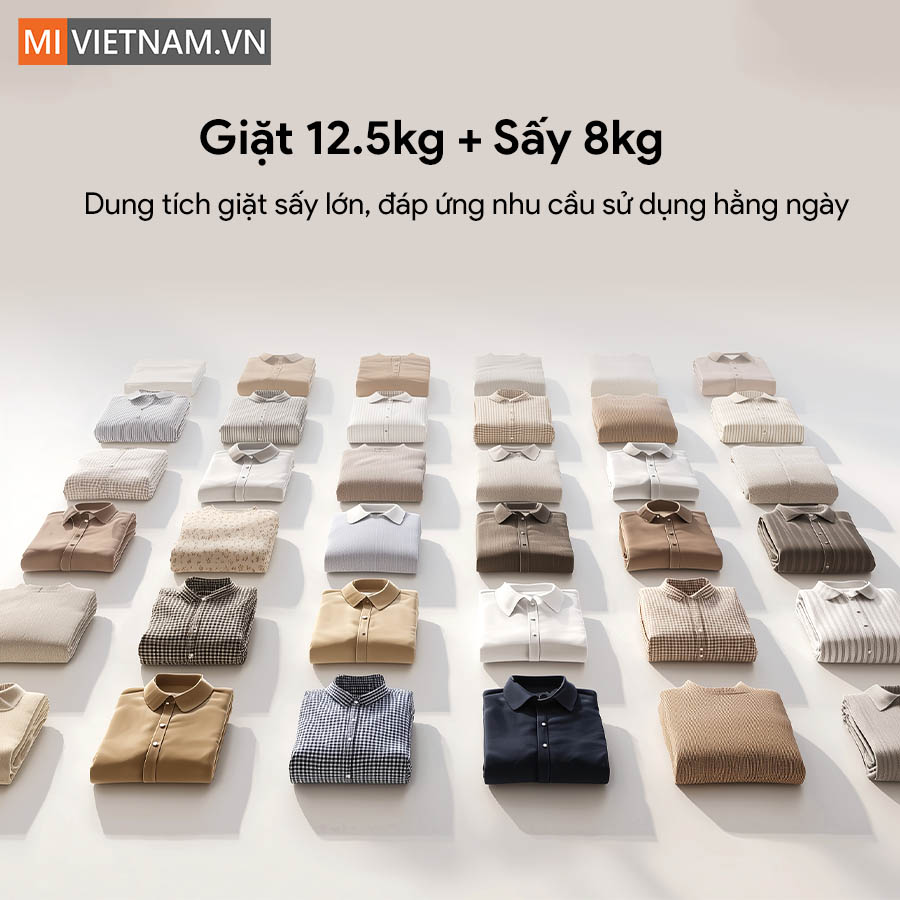 Máy giặt Xiaomi Mijia Front Load Washer Dryer Pro 12.5kg - Bản Quốc Tế 4 Mijia Front Load Washer Dryer Pro 12.5kg
