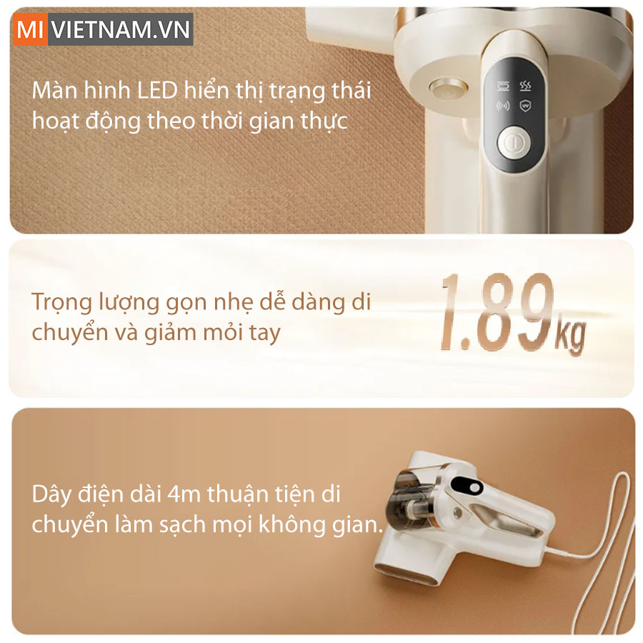 Máy hút bụi giường nệm Mova D10 Max - Hàng Chính Hãng 10 Mova D10 Max