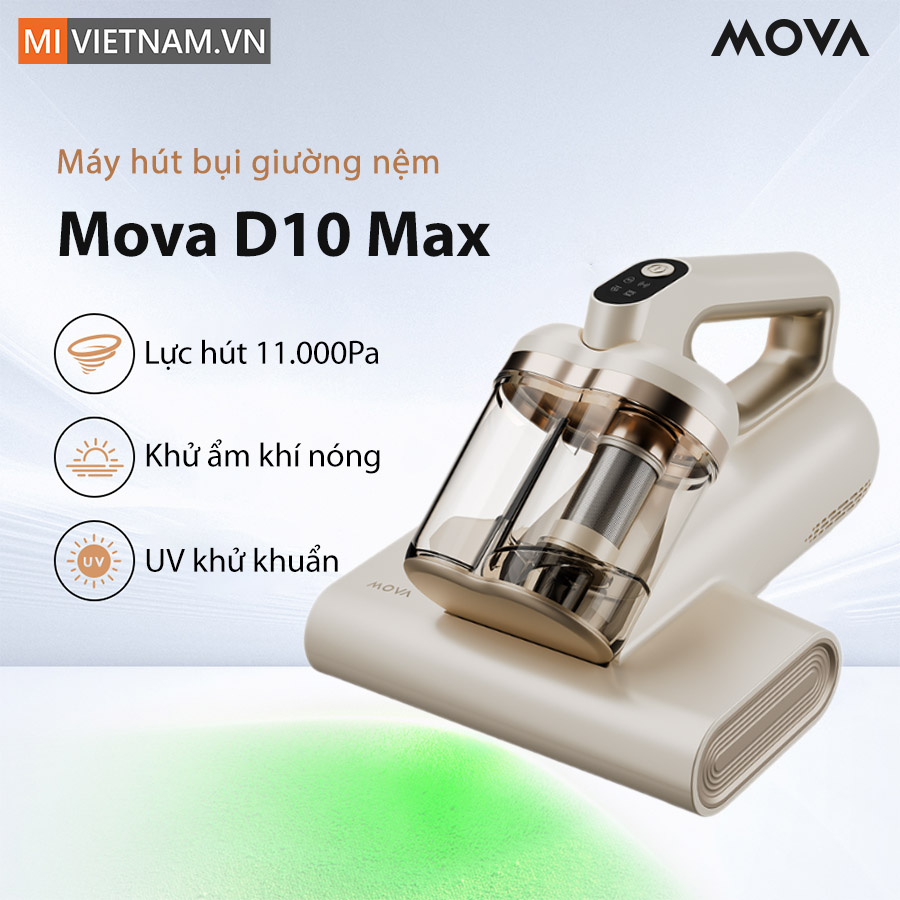 Máy hút bụi giường nệm Mova D10 Max - Hàng Chính Hãng 2 Mova D10 Max