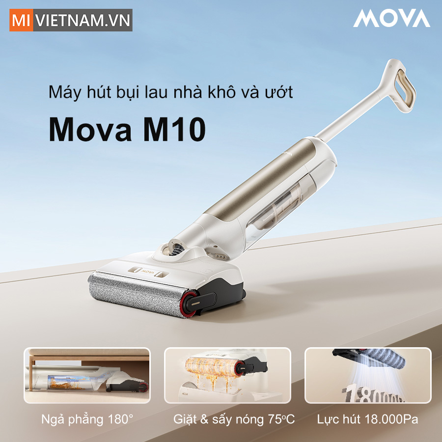 Máy hút bụi lau nhà cầm tay Mova M10 - Hàng Chính Hãng 2 Mova M10