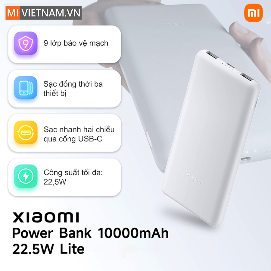Xiaomi Power Bank 10000mAh 22.5W Lite