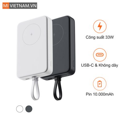 mivietnam pin sac du phong khong day xiaomi 33W Magnetic Power Bank 10000mAh cover