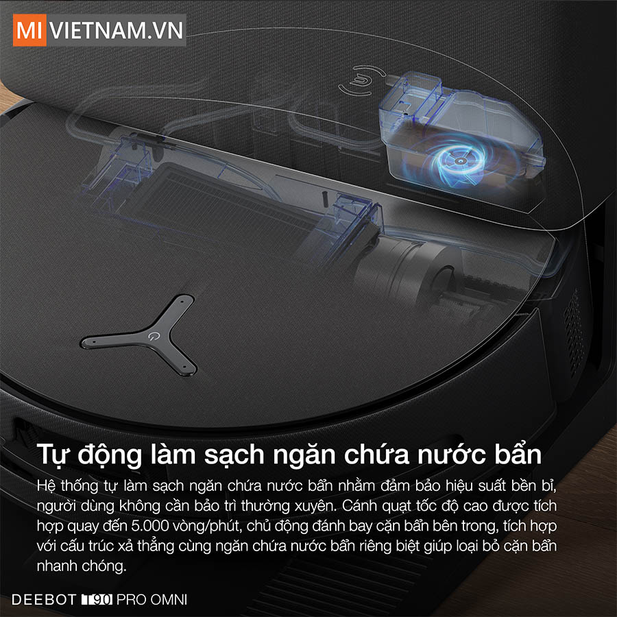 Robot hút bụi lau nhà Ecovacs Deebot T90 Pro Omni - Bản Quốc Tế 18 Ecovacs Deebot T90 Pro Omni