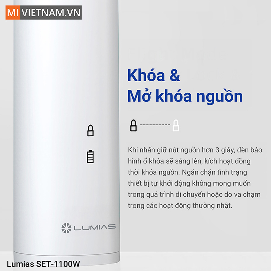 Bàn chải điện Lumias SET-1100W - Pin 110mAh - Chính Hãng 9 Lumias SET-1100W