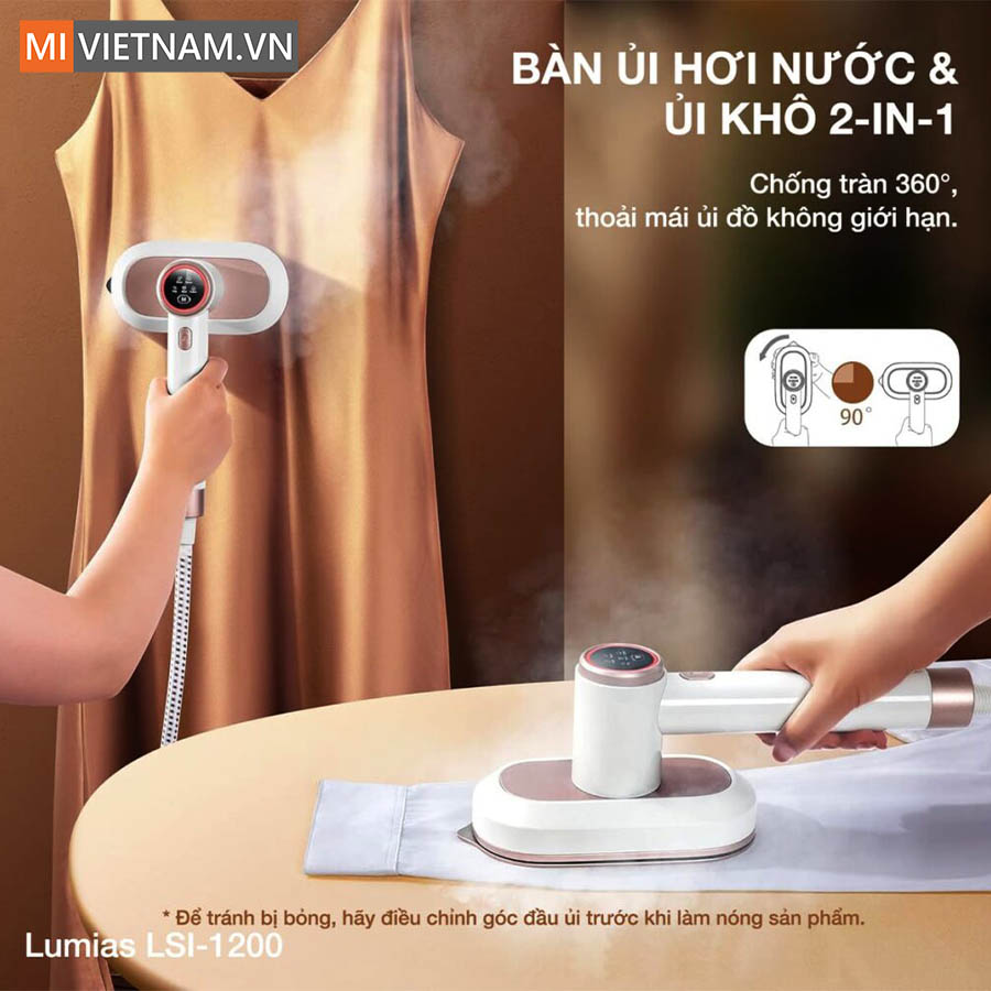 Bàn là hơi nước Lumias dung tích 1200ml LSI-1200 - Chính Hãng 5 Lumias LSI-1200