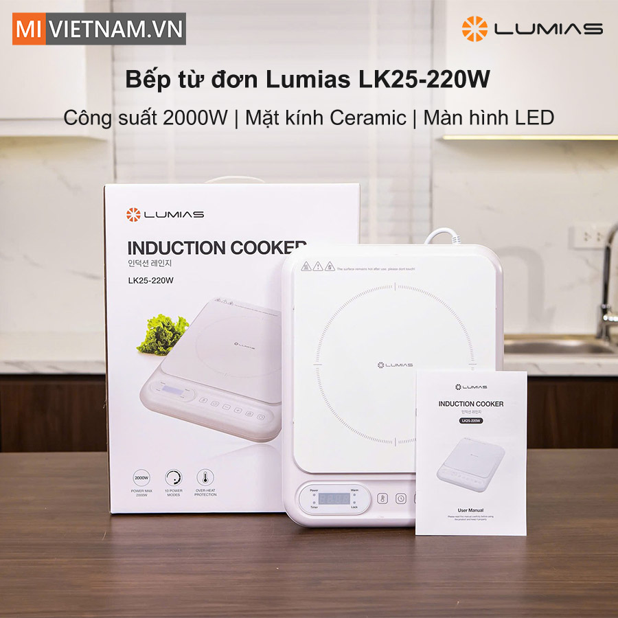 Bếp từ đơn Lumias LK25-220W - Hàng Chính Hãng 2 Lumias LK25-220W
