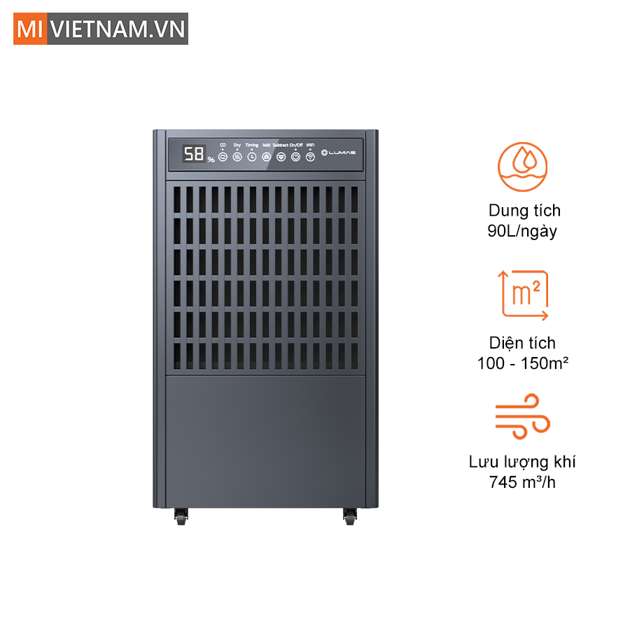 Máy hút ẩm công nghiệp Lumias LID-S150 dung tích 150L - Hàng chính hãng 1 Máy hút ẩm công nghiệp Lumias LID-S150