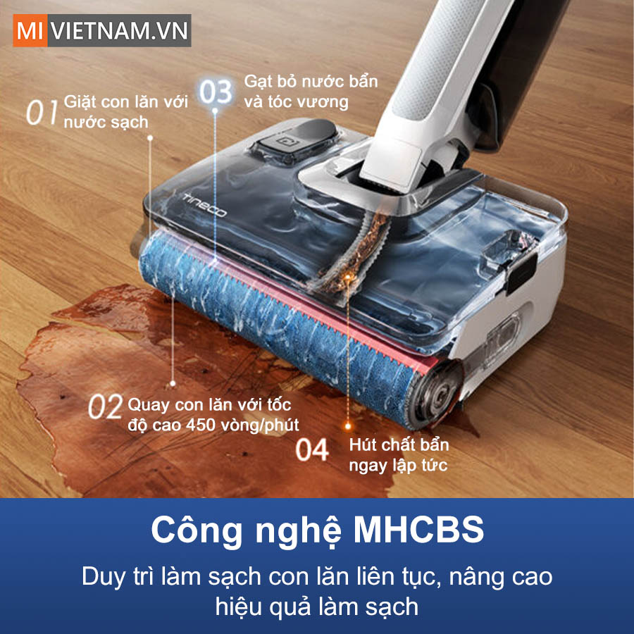 Máy hút bụi lau nhà Tineco Floor One i7 Fold - Hàng Chính Hãng 10 Tineco FLOOR ONE i7 Fold