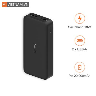 sạc dự phòng Xiaomi Redmi 20000mAh