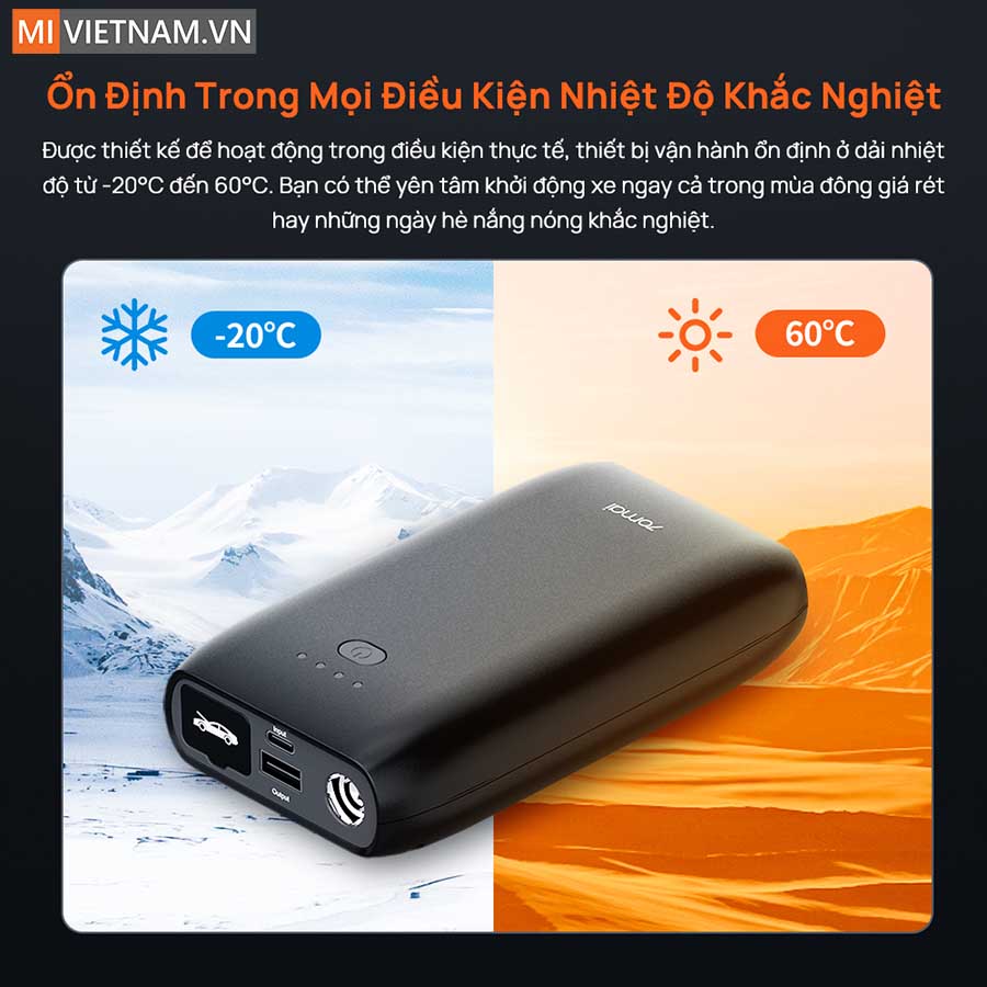 Bộ kích điện khẩn cấp acquy oto 70mai PS07